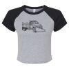 Women's Micro Rib Raglan Baby Tee Thumbnail