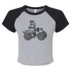Women's Micro Rib Raglan Baby Tee Thumbnail