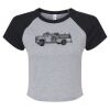 Women's Micro Rib Raglan Baby Tee Thumbnail