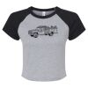 Women's Micro Rib Raglan Baby Tee Thumbnail