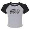 Women's Micro Rib Raglan Baby Tee Thumbnail