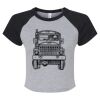 Women's Micro Rib Raglan Baby Tee Thumbnail