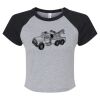 Women's Micro Rib Raglan Baby Tee Thumbnail