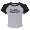 Women's Micro Rib Raglan Baby Tee Thumbnail