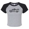 Women's Micro Rib Raglan Baby Tee Thumbnail