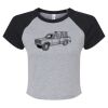Women's Micro Rib Raglan Baby Tee Thumbnail
