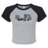 Women's Micro Rib Raglan Baby Tee Thumbnail