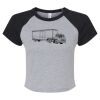 Women's Micro Rib Raglan Baby Tee Thumbnail
