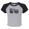 Women's Micro Rib Raglan Baby Tee Thumbnail