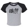 Women's Micro Rib Raglan Baby Tee Thumbnail