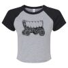 Women's Micro Rib Raglan Baby Tee Thumbnail