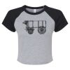 Women's Micro Rib Raglan Baby Tee Thumbnail