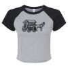 Women's Micro Rib Raglan Baby Tee Thumbnail