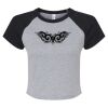Women's Micro Rib Raglan Baby Tee Thumbnail