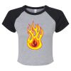 Women's Micro Rib Raglan Baby Tee Thumbnail