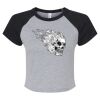 Women's Micro Rib Raglan Baby Tee Thumbnail