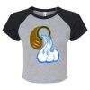 Women's Micro Rib Raglan Baby Tee Thumbnail
