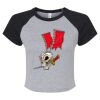 Women's Micro Rib Raglan Baby Tee Thumbnail