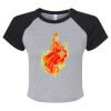 Women's Micro Rib Raglan Baby Tee Thumbnail