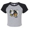 Women's Micro Rib Raglan Baby Tee Thumbnail