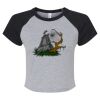 Women's Micro Rib Raglan Baby Tee Thumbnail