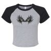 Women's Micro Rib Raglan Baby Tee Thumbnail