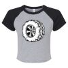 Women's Micro Rib Raglan Baby Tee Thumbnail