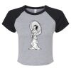 Women's Micro Rib Raglan Baby Tee Thumbnail