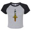 Women's Micro Rib Raglan Baby Tee Thumbnail