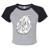 Women's Micro Rib Raglan Baby Tee Thumbnail