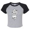 Women's Micro Rib Raglan Baby Tee Thumbnail