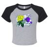Women's Micro Rib Raglan Baby Tee Thumbnail
