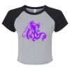 Women's Micro Rib Raglan Baby Tee Thumbnail