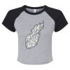 Women's Micro Rib Raglan Baby Tee Thumbnail