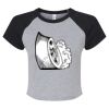 Women's Micro Rib Raglan Baby Tee Thumbnail
