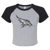 Women's Micro Rib Raglan Baby Tee Thumbnail