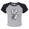 Women's Micro Rib Raglan Baby Tee Thumbnail