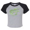 Women's Micro Rib Raglan Baby Tee Thumbnail