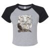 Women's Micro Rib Raglan Baby Tee Thumbnail