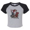 Women's Micro Rib Raglan Baby Tee Thumbnail