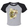 Women's Micro Rib Raglan Baby Tee Thumbnail