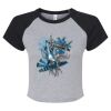 Women's Micro Rib Raglan Baby Tee Thumbnail