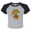Women's Micro Rib Raglan Baby Tee Thumbnail