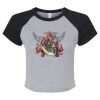 Women's Micro Rib Raglan Baby Tee Thumbnail
