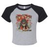 Women's Micro Rib Raglan Baby Tee Thumbnail