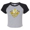 Women's Micro Rib Raglan Baby Tee Thumbnail