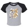 Women's Micro Rib Raglan Baby Tee Thumbnail