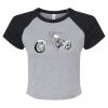 Women's Micro Rib Raglan Baby Tee Thumbnail