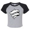 Women's Micro Rib Raglan Baby Tee Thumbnail