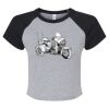 Women's Micro Rib Raglan Baby Tee Thumbnail